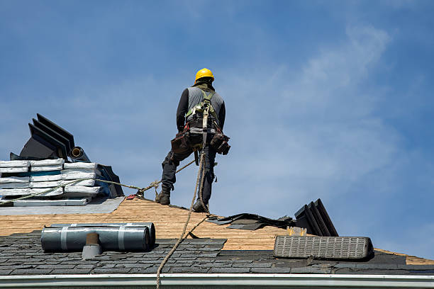 Professional Roof Replacement technician working in Gazelle, CA